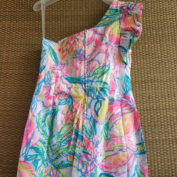 Lilly Pulitzer Tiffani One-shoulder Stretch Dress - Picture 4 of 6